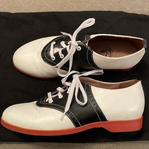 Aris Allen Women's 1950's Swing Dancing Saddle Shoes Size 7.5